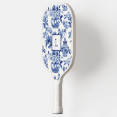 Blue Chinoiserie Monogram Pickleball Paddle (Links)