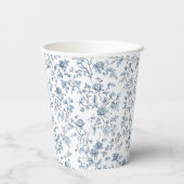 Blue Chinoiserie Papieren Bekers (Achterkant)