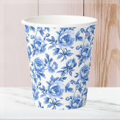 Blue Chinoiserie Papieren Bekers