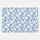 Blue Chinoiserie Pattern  Inpakpapier Vel (Voorkant 2)