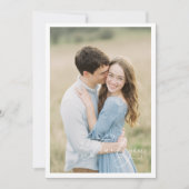 Blue Chinoiserie Photo Wedding Bedankkaart (Voorkant)