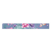 Blue Chinoiserie Satin Ribbon Satijnen Lint (Voorkant)