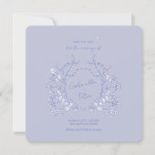 Blue Chinoiserie Save the Date (Voorkant)