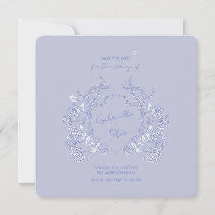 Blue Chinoiserie Save the Date