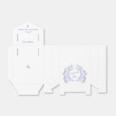 Blue Chinoiserie Save the Date Gift Labels Favor B Bedankdoosjes (Uitgevouwen)