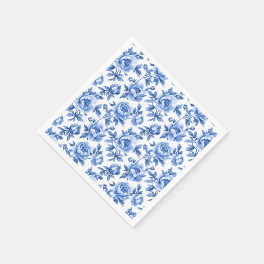 Blue Chinoiserie Servet (Hoek)