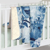 Blue Chinoiserie Sherpa Blanket Gift voor Vrouwen Deken