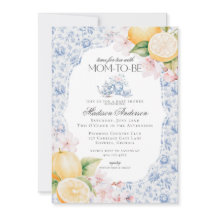 Blue Chinoiserie Tea Party Baby shower Toile