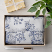 Blue Chinoiserie Tiger Blue Flow-ontkoppeling Tissuepapier (Geschenk)
