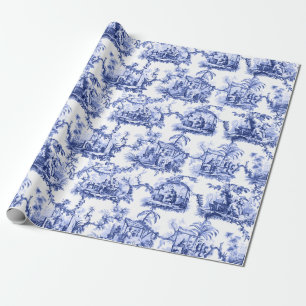 Blue Chinoiserie Toile Cadeaupapier