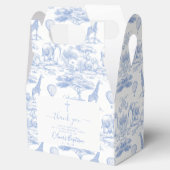 Blue Chinoiserie Toile de Jouy thanks Baby Shower  Bedankdoosjes (Geopend)