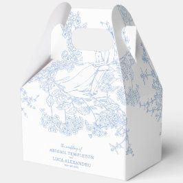 Blue Chinoiserie Toile de Jouy Wedding Bedankdoosjes