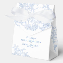 Blue Chinoiserie Toile de Jouy Wedding Bedankdoosjes