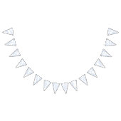 Blue Chinoiserie Toile de Jouy Wedding Save Datum Vlaggetjes (Alle)