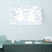 Blue Chinoiserie Toile de Jouy Wedding Spandoek (Beurs)