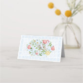 Blue Chinoiserie Trianon Plaatskaartje (Achterkant)