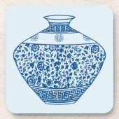  Blue Chinoiserie Vase Ginger Jar Bier Onderzetter (Voorkant)