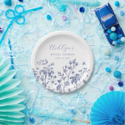 Blue Chinoiserie Vrijgezellenfeest Bord (Feest)