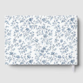 Blue Chinoiserie Wedding Gastenboek (Achterkant)