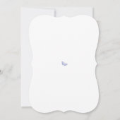 Blue Chinoiserie Wedding Invitation Kaart (Achterkant)