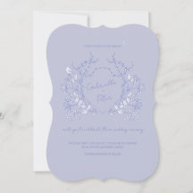 Blue Chinoiserie Wedding Invitation