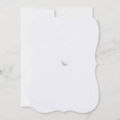 Blue Chinoiserie Wedding Invitation Kaart (Achterkant)