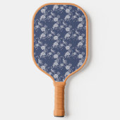 Blue Chinoisserie Gepersonaliseerde Pickleball Pad Paddle (Achterkant)
