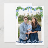 Blue Chinoserie Ornament Blue Banner Kaart (Voorkant / Achterkant)