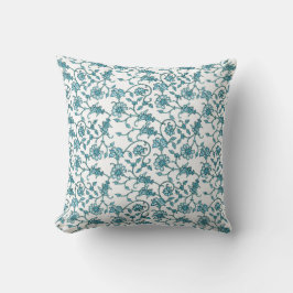 Blue Chintz Sierkussen
