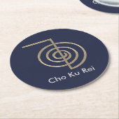 Blue Cho Ku Rei Reiki Symbol Onderzetters (Gebogen)