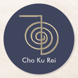 Blue Cho Ku Rei Reiki Symbol Onderzetters