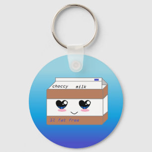 Blue Choccy Button Sleutelhanger