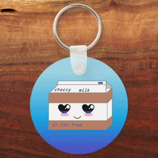 Blue Choccy Button Sleutelhanger (Voorkant)