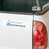 Blue Choo Choo Train Bumpersticker (Op Truck)