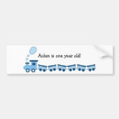 Blue Choo Choo Train Bumpersticker (Voorkant)