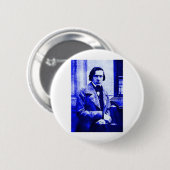 Blue Chopin Ronde Button 5,7 Cm (Voorkant /achterkant)