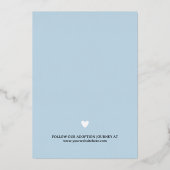 Blue Chosen Loved Introduction Folie Uitnodiging (Achterkant)