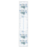 Blue Christmas Chinoiserie Nutcracker Medium Tafelloper (Voorkant)