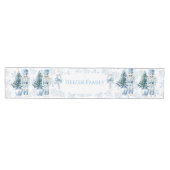 Blue Christmas Chinoiserie Nutcracker Medium Tafelloper (Horizontaal)