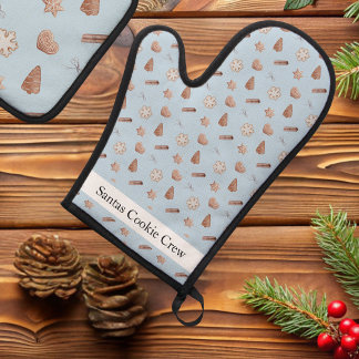 Blue Christmas Cookie Exchange Ovenwant & Pannenlap Set