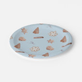 Blue Christmas Cookie Exchange Papieren Bordje (Gekanteld)