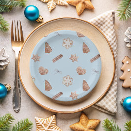Blue Christmas Cookie Exchange Papieren Bordje