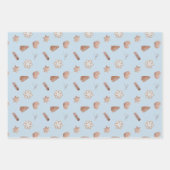 Blue Christmas Cookie Swap Exchange Inpakpapier Vel (Voorkant)