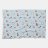 Blue Christmas Cookie Swap Exchange Theedoek (Horizontaal)