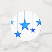 Blue Christmas Decorations Confetti (Kleine voorkant)
