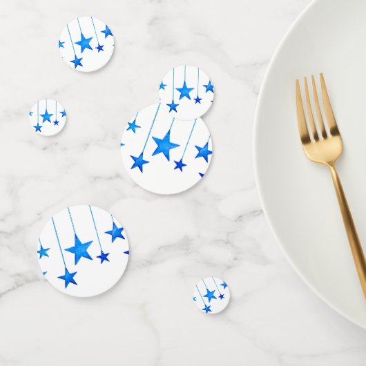 Blue Christmas Decorations Confetti (Groep)