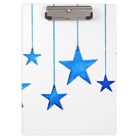 Blue Christmas Decorations Klembord (Voorkant)