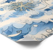 Blue Christmas Ephemera Poster (Hoek)