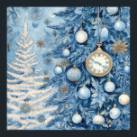 Blue Christmas Ephemera Poster<br><div class="desc">Blue Christmas Ephemera poster</div>