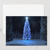 Blue Christmas Flat Kaart (Voorkant / Achterkant)